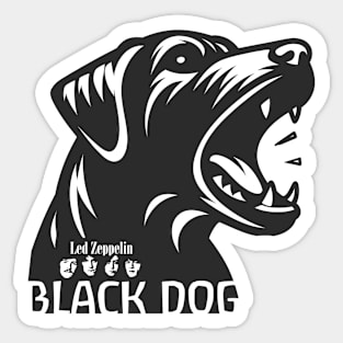 Zeppelin Black Dog Sticker